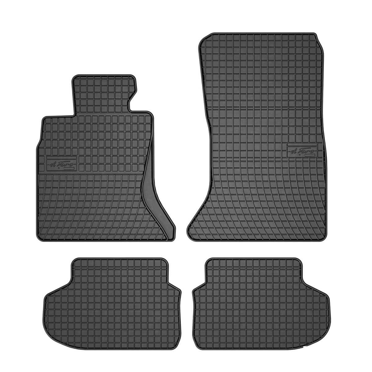 BMW 5 Series F11 Floor Mats - Omac - El Toro Rubber - Black - '10-'13